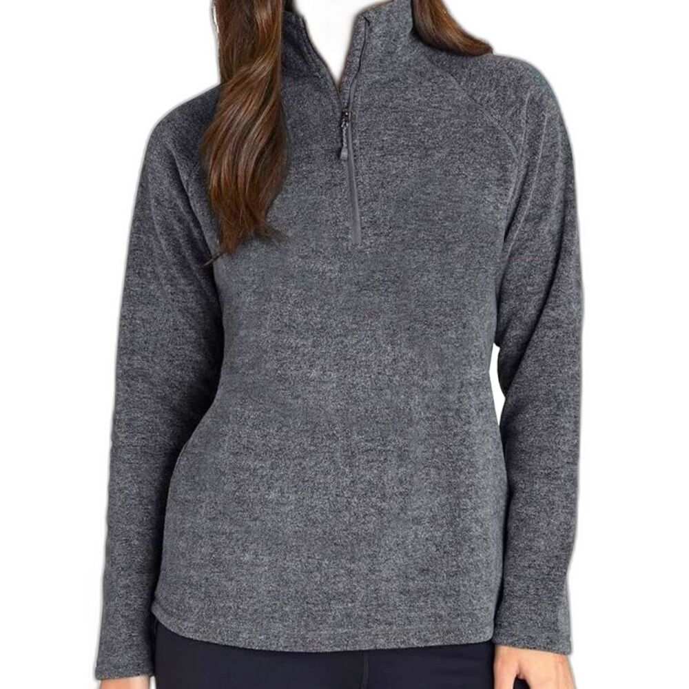 Eddie Bauer Women’s Quarter Zip Pullover Gray Size Small